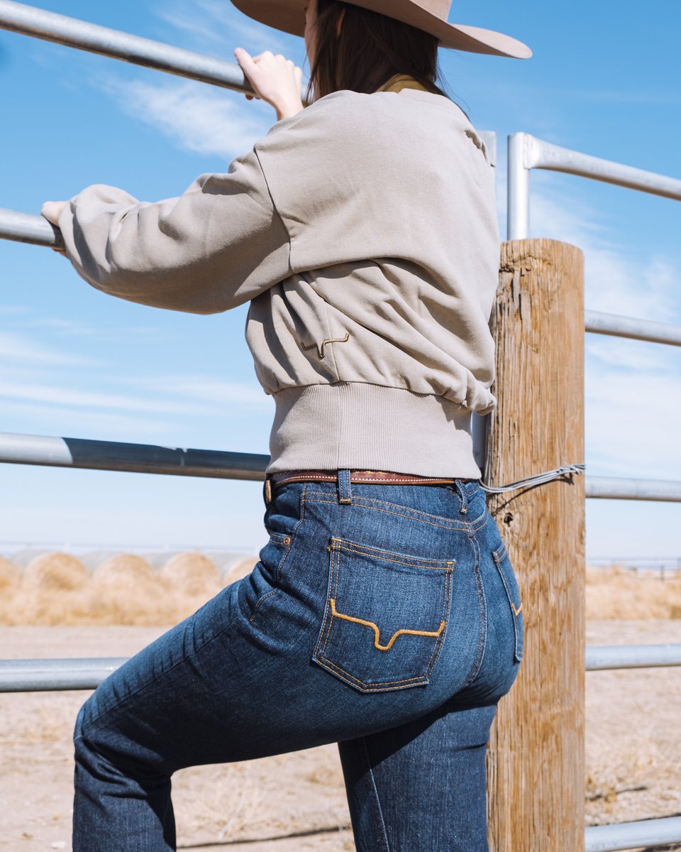 Ultra High Rise. Super Wide Flare Leg. The Jennifer is perfect for the ranch of the city streets. 

#KimesRanchJeans