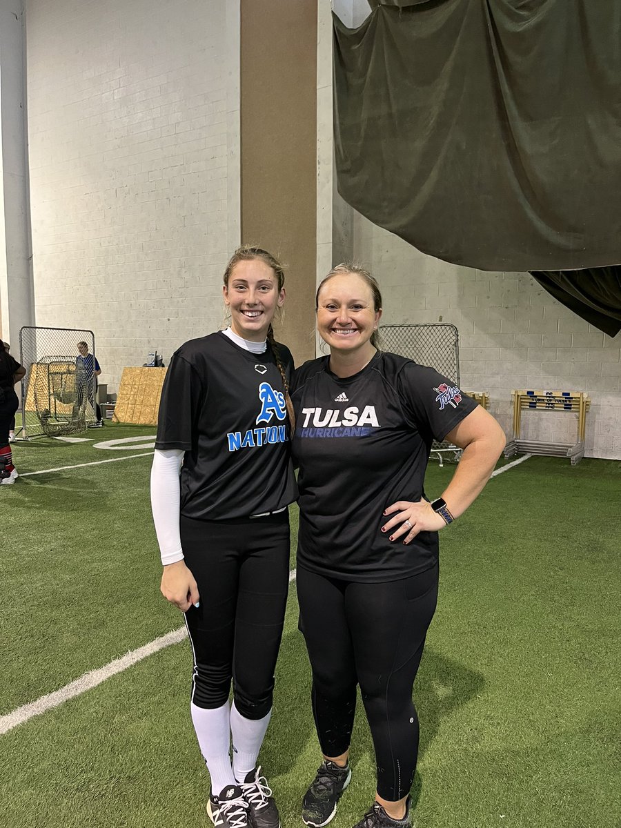 Had a great camp at Tulsa University today. Thank you Coach Crissy Strimple and Coach Sandra Owens. <a href="/TulsaSoftball/">Tulsa Softball</a> <a href="/18snational/">Oklahoma Athletics 18u National Madden</a>