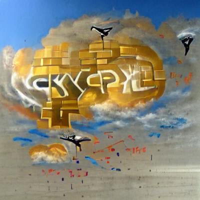 RAHAR06's tweet photo. "Sky fall of crypto currency graffiti" - made with @NightCafeStudio 

https://t.co/cuDmoxKnp7

#aiart #nightcafe #digitalart https://t.co/cPOnuBvEBp