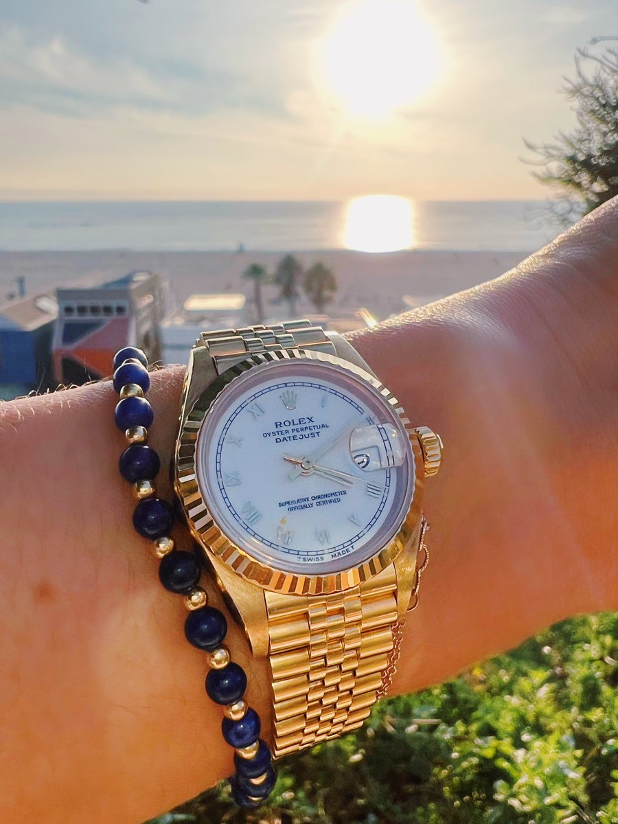 amazoniacompany's tweet photo. Golden hour accessories! ☀️. Rolex 69178, available on request https://t.co/A8tcuQirMJ