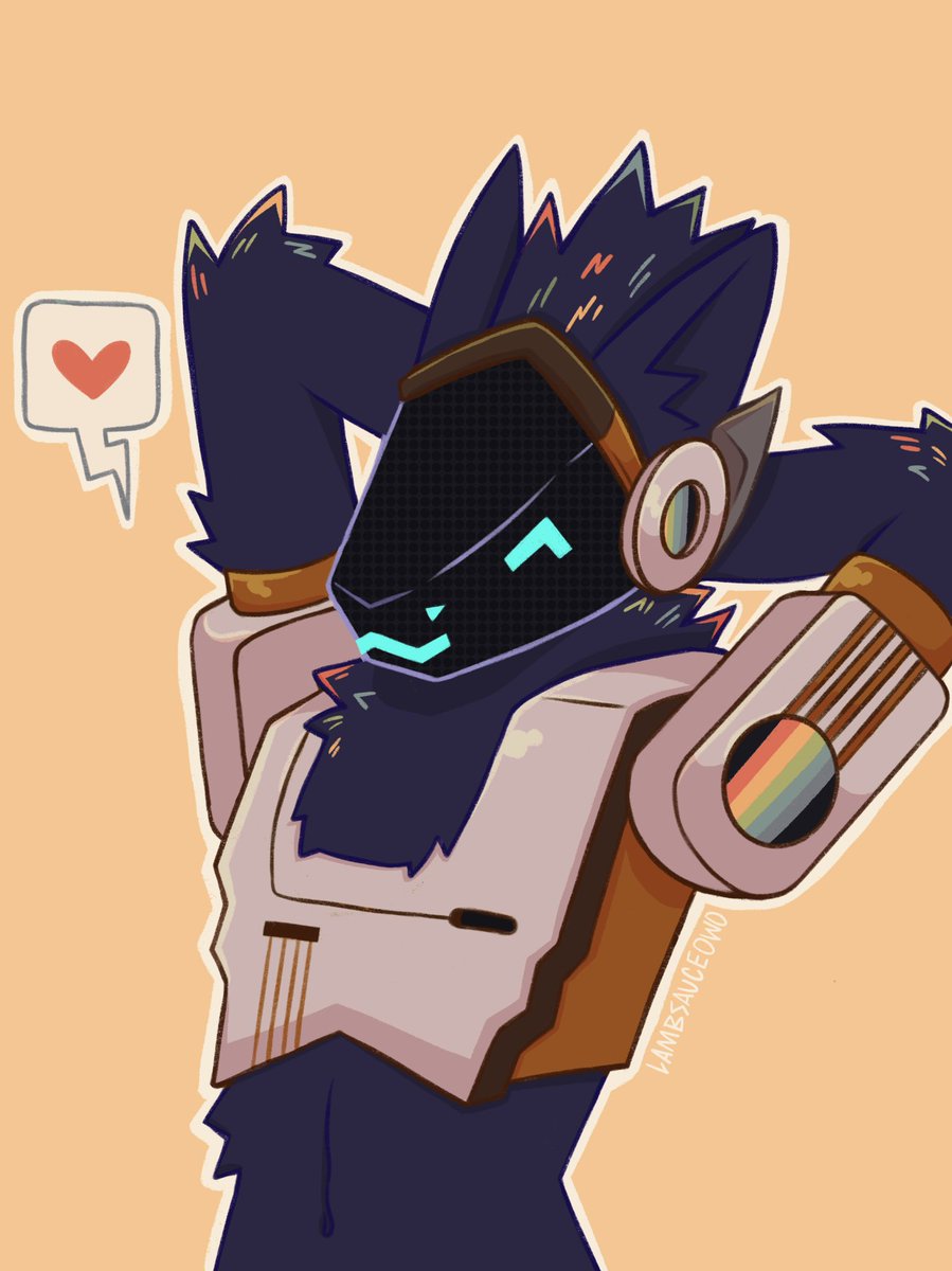 lamb_sawce's tweet photo. was locked out of my account for a few days, but here’s a bust I did for @Maple_syrp !! Val is definitely the coolest proto i’ve gotten to work on, the color scheme is top notch and the rainbow screens remind me of old polaroid cameras :3

#furry #furryartwork  #furryart https://t.co/lwB006Y7r6