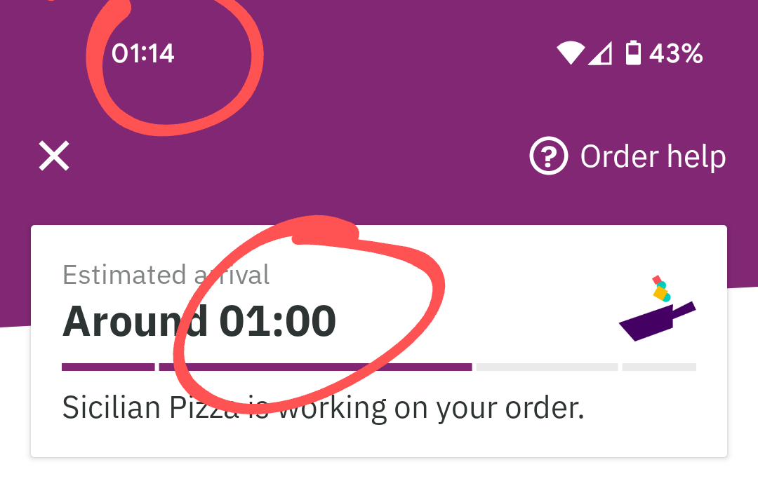 Mpdickerson1's tweet photo. @Deliveroo this is helpful https://t.co/qyh4rBqNYZ