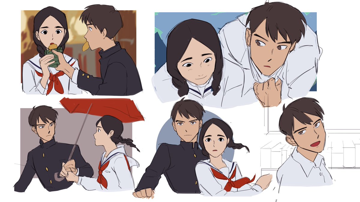 In the mean time i dont have anything new to post but heres ab old (and my first) octp, yui and abe
Thinking ill make a oneshot abt them after this animation proj

#mmediocremanOC 