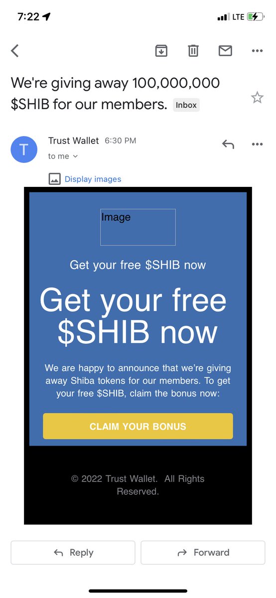 jayantplaha1's tweet photo. @TrustWallet somebody sending the emails like that how many of you guys recieve it i feel its scam so dont give your phrase password https://t.co/WWjndLOw8O