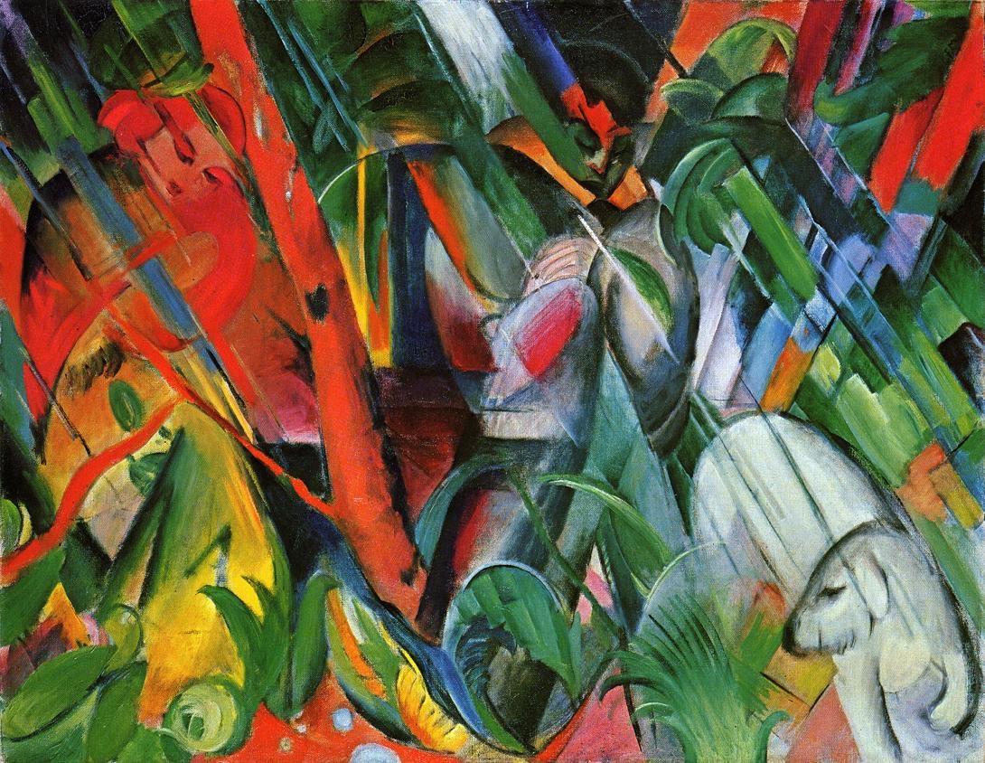 Arteymas_'s tweet photo. Bajo la lluvia, 1912, Franz Marc https://t.co/wAIe6wVobH