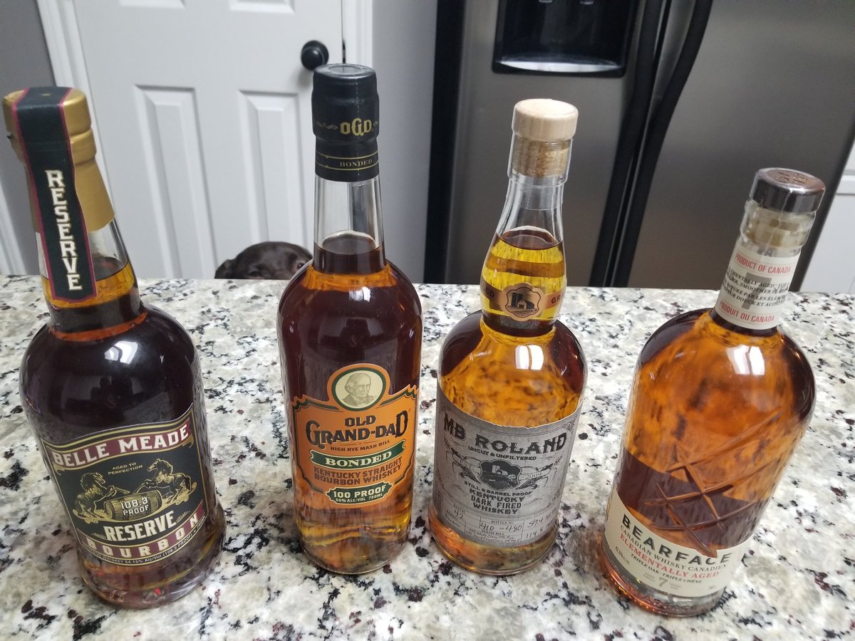 aaron_tagerson's tweet photo. Well the selection tonight will start with #BearFace cause of @swinginberrys & I'll probably sip on some #OldGrandDad #Bonded cause of @WatchThisFishin maybe Slide into #MBRoland cause it's 114.8 proof & I told @Mrmojo0403 I'd have a couple 4 him! Gotta Blame Somebody!๐คทโโ๏ธ๐๐ช๐ฅ๐ฅ https://t.co/tvn42RGM96