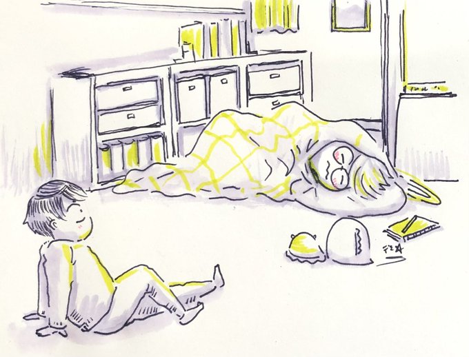 横たわるのtwitterイラスト検索結果