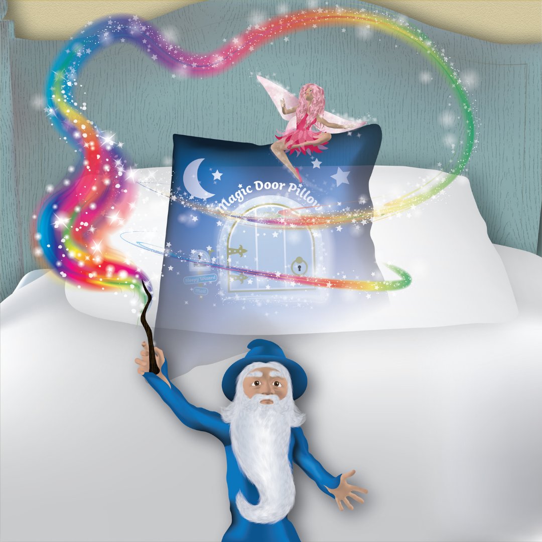 md_pillows's tweet photo. "The children are still with their parents getting ready for bed,
which will give me time to do the magic," The Sleepy Wizard said.

"Twinkle Minkle Hickory Spice

"Magic Door Pillows I command you to appear,
to catch sweet dreams for these children tonight!"

#magicdoorpillows https://t.co/xhbbi7U2v5