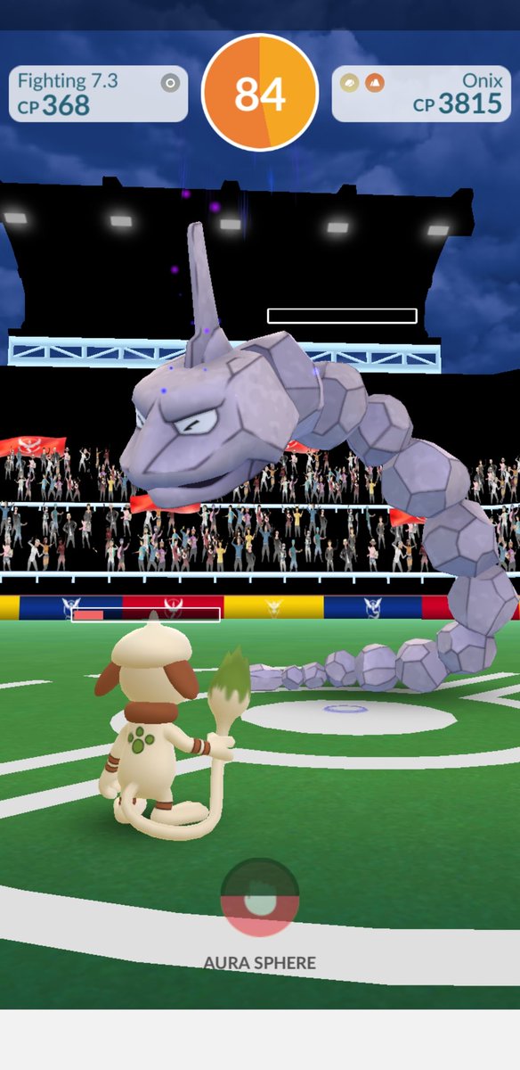 SmeargleRules's tweet photo. It only took two members of Team #Smeargle and 91 seconds to defeat #Onix -- one with water moves and one fighting. https://t.co/TYU1udKXyV