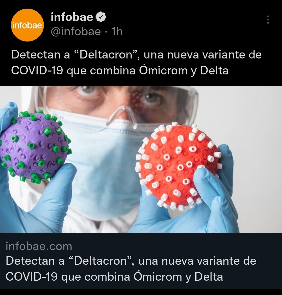 HdpLicenciado's tweet photo. Omicrón, Deltacrón... la próxima será "Megatrón": esto ya comenzó a ser un trabajo para OPTIMUS PRIME. https://t.co/YDdwRP0fvt