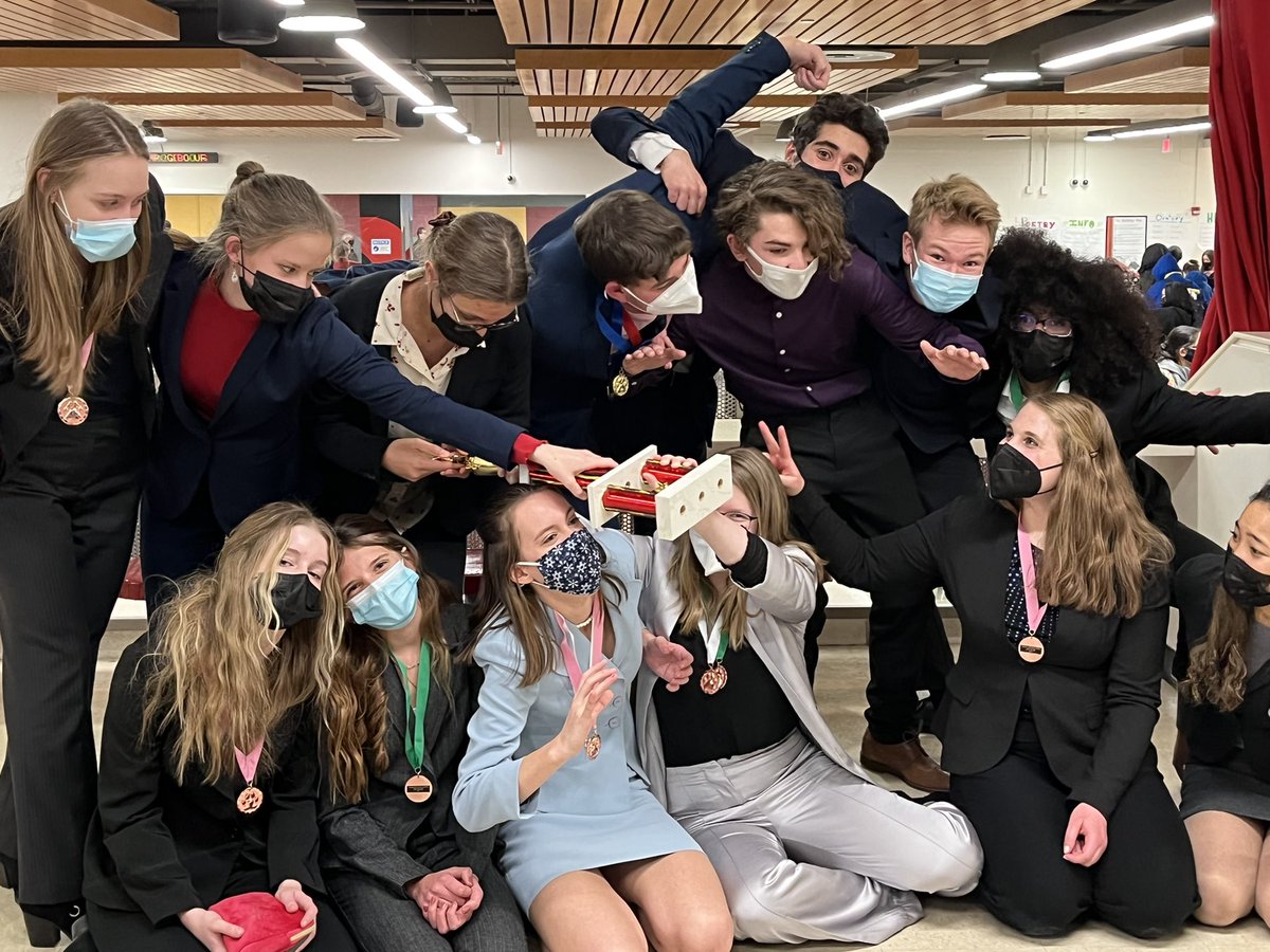 Steph_Sukow's tweet photo. Nothing can get this group down! 3rd place even though we missed some of our friends! #cgspeech #mystudentsrock https://t.co/ieutBsBxN4