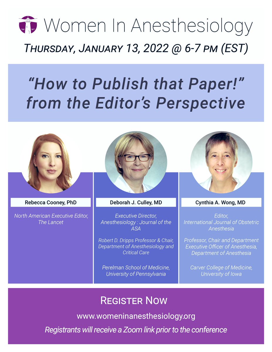 womenMDinanesth's tweet photo. Are you registered yet? Don’t miss this amazing lineup of speakers for our first research seminar 2022 #womeninanesthesiology #wia2022 #womeninmedicine #womeninanesthesiaelieliza https://t.co/D8k2gLCGQf
