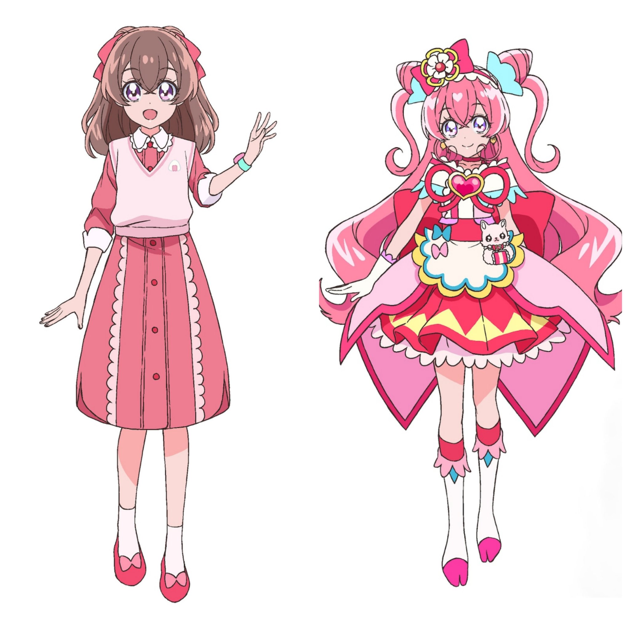 ティセラ 和実ゆい キュアプレシャス 芙羽ここね キュアスパイシー 華満らん キュアヤムヤム 変身前と変身後の姿比較 Precure デパプリ デリシャスパーティプリキュア T Co Knwlfwjzkc Twitter