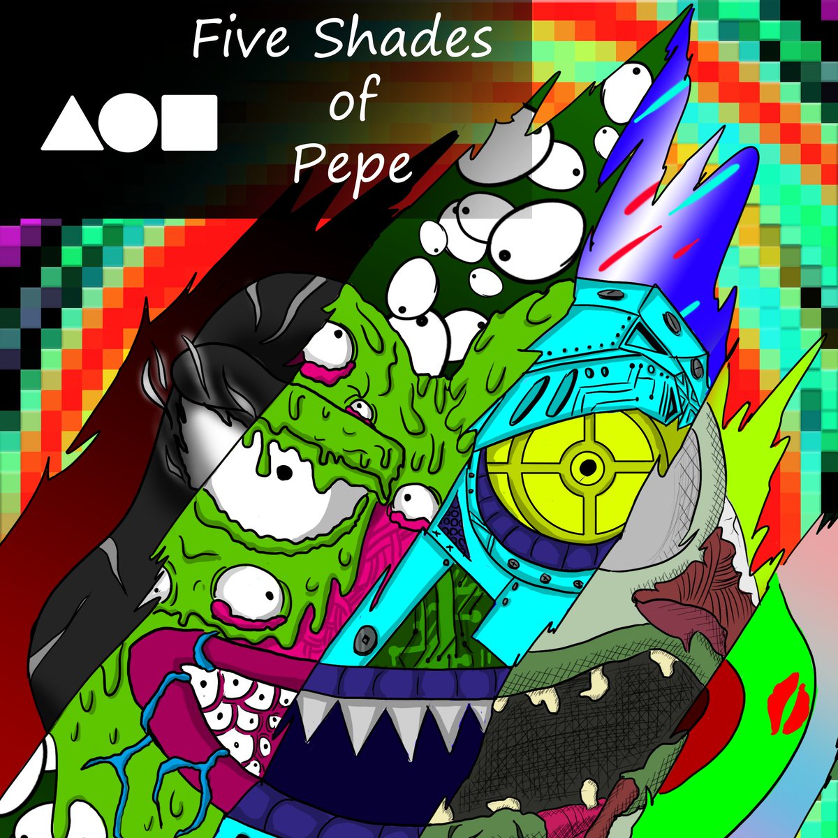 b_artwalker's tweet photo. Hello everyone !!  📢📢
'' Five Shades of Pepe '' on sale 🔥🔥🔥
0.49🪁
@withFND 

https://t.co/x1YSYs6s0h
 
#NFT #pepeconomy #frogfam #pepethefrog https://t.co/zRaQtjg6Un