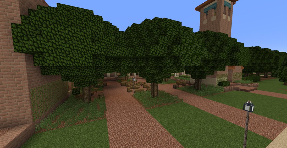 minecraft_rice's tweet photo. Continuing progress with the trees... https://t.co/hXzaNKqLcE