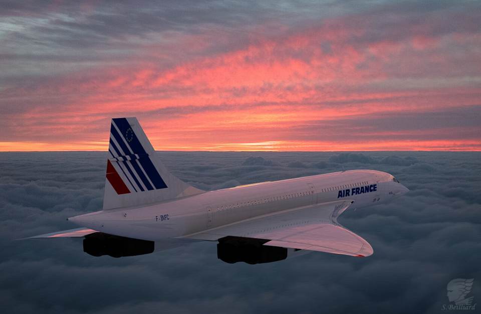 Rainmaker1973's tweet photo. The days when the sun rose in the west. The Concorde flew so fast that departing from London in the evening, it landed in New York 90 minutes before it had taken off, local time and the sun would actually appear to begin rising again [read more: https://t.co/ErUlJjvQG6] https://t.co/urLmykVBvK