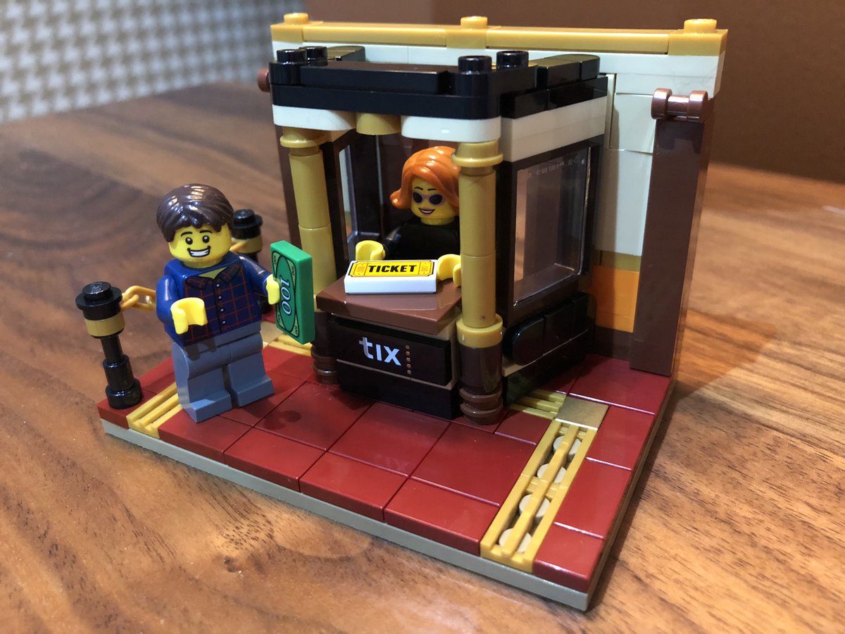 joacotn's tweet photo. First goal of the year DONE… first #Lego built!
#Ticketing #Passion #MrTicket #LEGOBuildDay #TicketBooth #vintage https://t.co/KZQC1qOjVG
