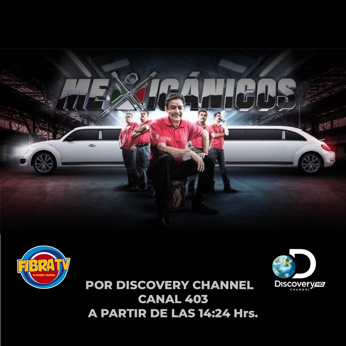 fibratv's tweet photo. 🚘 No te pierdas hoy los episodios de #Mexicánicos 👉🏻 Desde las 14:24hrs a 16:08hrs 😎 Acompaña a #MartinVaca en sus magnificas remodelaciones de autos.🤩🚘

#FIBRATV #Television #Entretenimiento #Reality #RealityShow #serie #documental https://t.co/bdftitJaKV