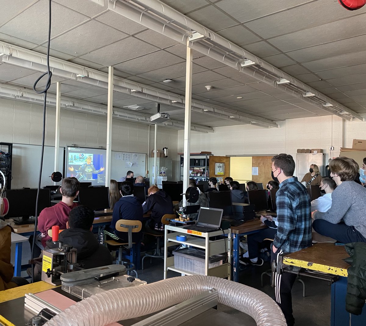 npt_robotics's tweet photo. Kickoff day! Let the 2022 build season begin! 🐅

#robotics #firstrobotics #firsttoboticscompetition #northporthighschool #team5099 #frc #FIRST 
@Northport_HS @FIRSTweets https://t.co/f2nOuQz6Da