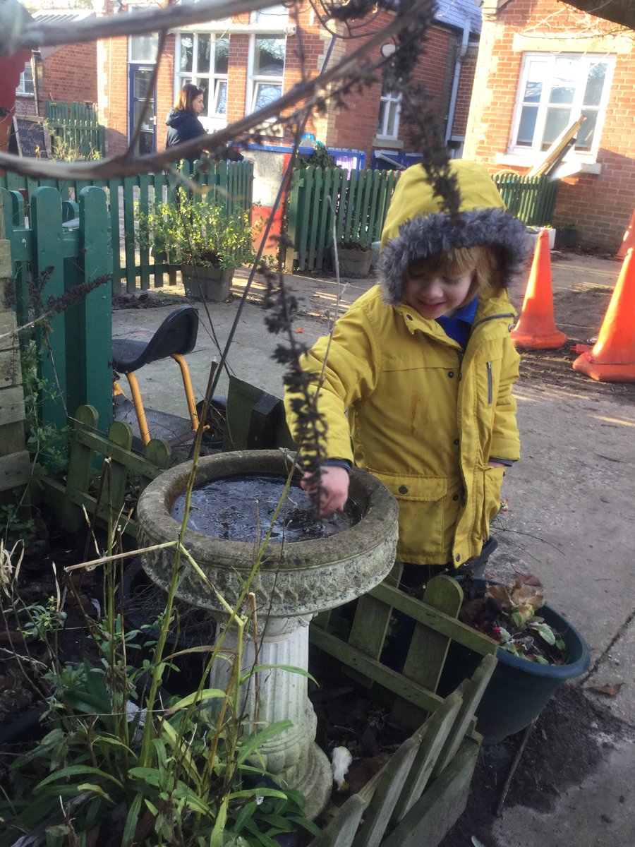 RocklandPrimary's tweet photo. Children in Reception have been exploring the frost and ice found in our beautiful school grounds this week! They have learnt how to make simple observations of the weather and make predictions about how ice is created! https://t.co/GZsZO06Y5g