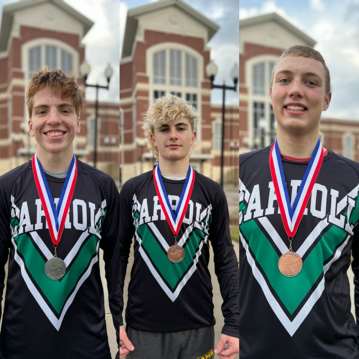 DragonWrestling's tweet photo. Our Carroll Dragons came away with some hardware today! #PinitBennett 🥈#PetethePunisher 4th #BoedeBombs 7th @FOXSports https://t.co/xZDdI5CJUJ