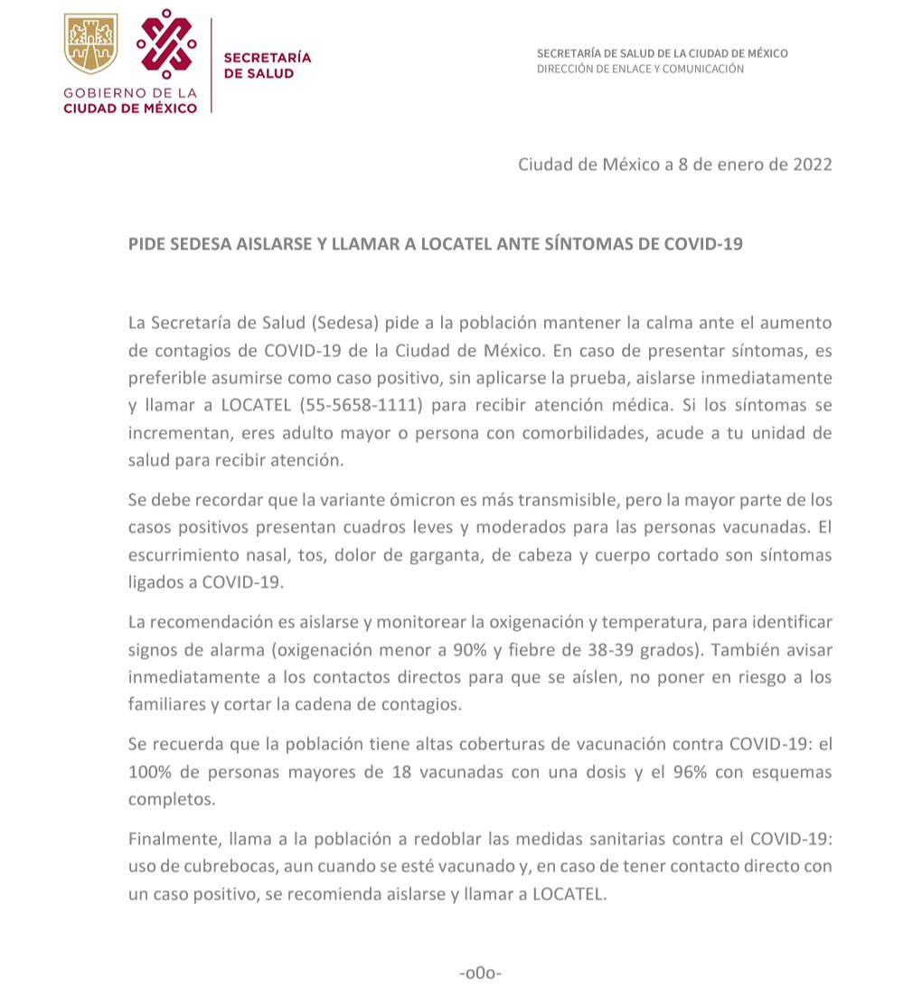 SSaludCdMx's tweet image. 📢 #Atención

Información para la población ante la pandemia por #COVID19.