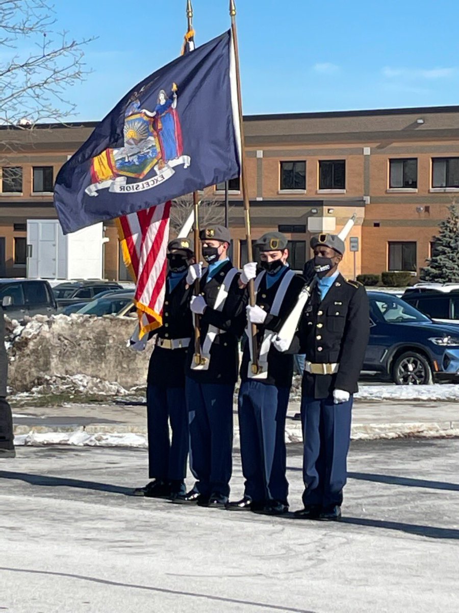 JrotcGreece's tweet photo. Honored to have presented the colors to a great man who served our nation and Greece Central Schools Rest in peace, Mr. Beikirch.  

#MOH 
#service

@GreeceCentral @GreeceArcadia @greecearcadiams @AthenaHigh @GCSDsuper https://t.co/I2Hvvf53lR