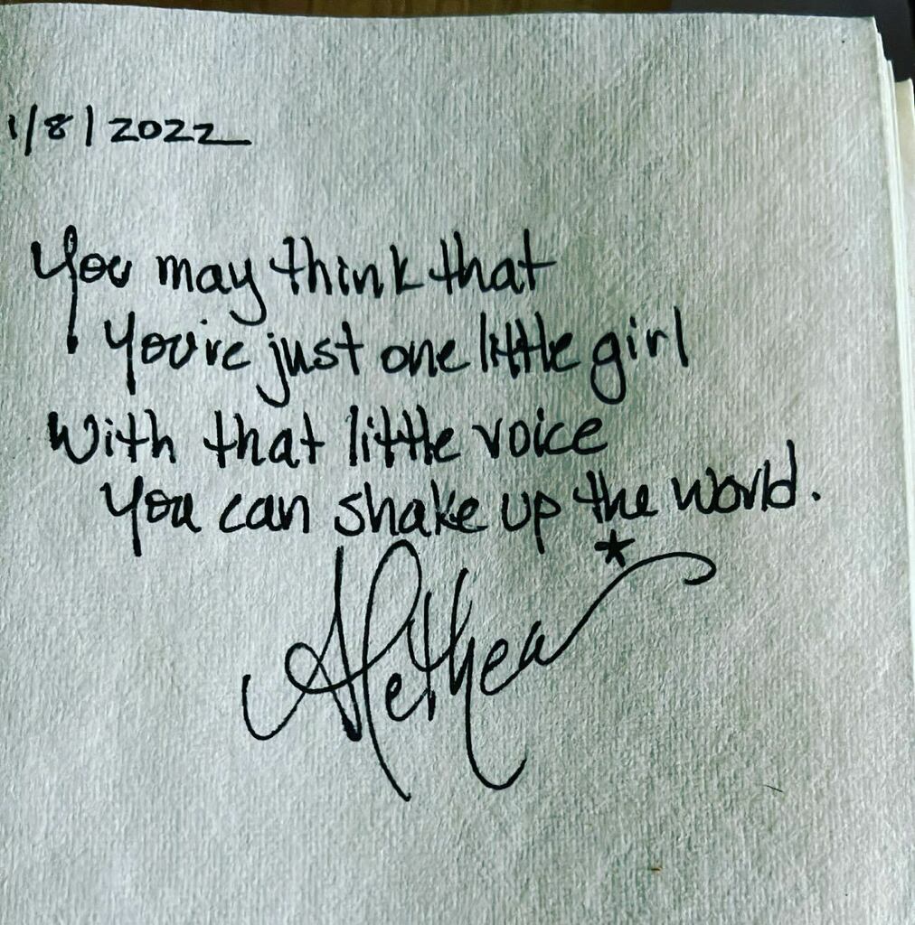 AletheaKontis's tweet photo. Shake it up. 🌟
.
#girlpower #beginnings #newyear #saturdaysongwrite #divinefeminine  #patchworkpoetry #gibberish #perfectimperfection
#princessalethea #aletheakontis #poetry #quotes #inspirational #princessprose #poetryofig #photooftheday #girlswhowr… https://t.co/KELX7aMvXo https://t.co/Bno2wCmqVI