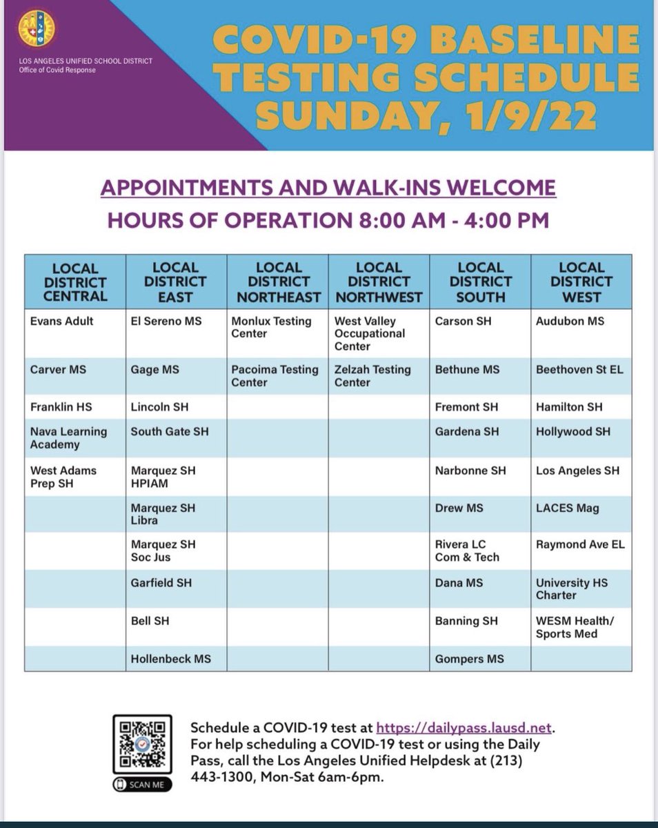 DriveCharter's tweet photo. Monlux Elementary and Pacoima Middle School will be open on Sunday. https://t.co/T7UlpSyb8d