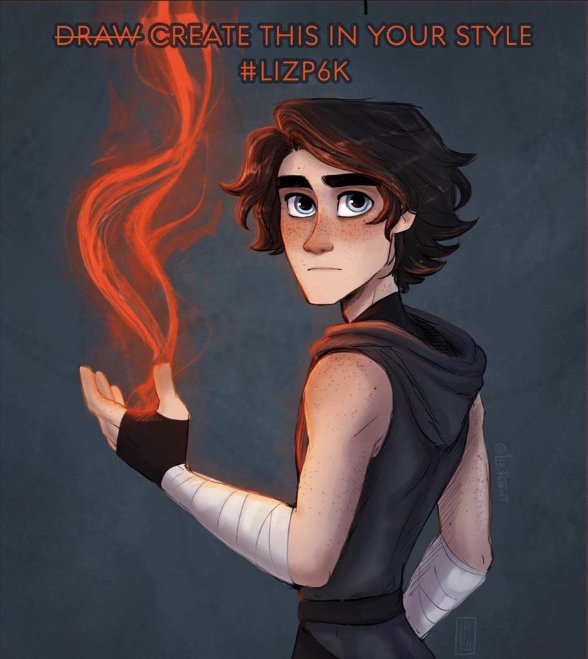ArtByKhalilW's tweet photo. I say this was the first DTIYS challenge I’ve done in 2022, but actually I drew it just two days before the new year. 

#LizP6k #DrawThisInYourStyle #CharacterDesign #Drawing #ArtistsOnTwitter https://t.co/7LOXgwJXF8