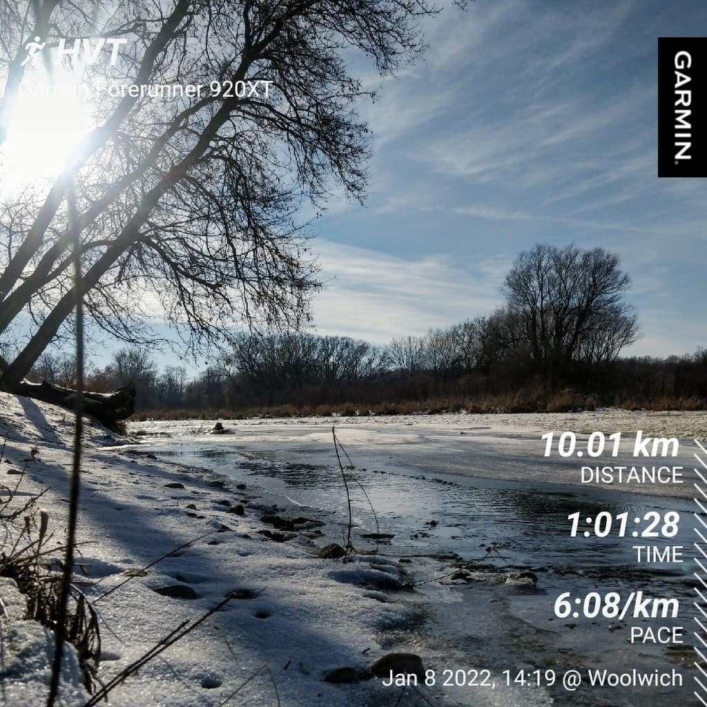 mistercgg's tweet photo. Overheated on the first half. Turned around at the half and realized why: I'd had a tailwind the whole time, which meant the second half was all uphill and into the wind. The winter river views were worth it though.
.
.
.
#running #runningrarebits #runne… https://t.co/cwhvob1YAn https://t.co/LHWvFmgkLT