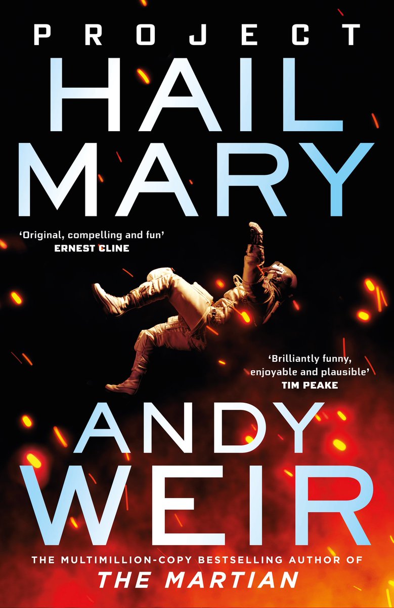 GriffReads's tweet image. Second book read for the @GCreadathon

Project Hail Mary by Andy Weir ⭐⭐⭐⭐⭐

I LOVED THIS SO MUCH!!

Some of the science went a little over my head but it was so funny and I loved the characters. I didn't expect it to feel so cosy and wholesome 🥺