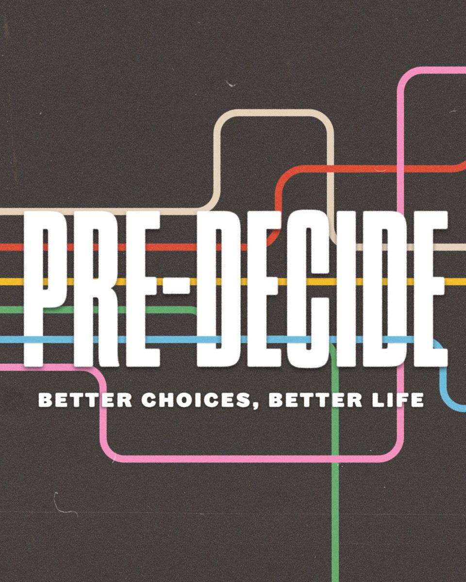 lifechurch's tweet photo. What if becoming the person you want to be starts long before the moment you make a decision? Can the decisions you make today help you live the life you really want tomorrow? Let's learn together in our new message series, Pre-Decide. https://t.co/dqGKo3YiMn