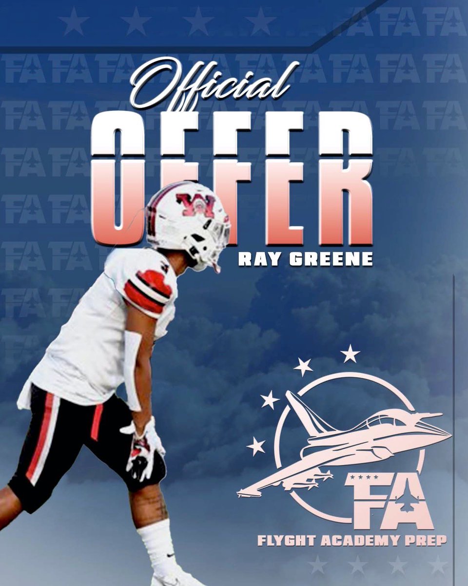Congrats to <a href="/Raygreenee/">Ray Greene</a> on his offer to @FAPrepFootball <a href="/flyght33wright/">Chris Wright</a> @gmooresix ✈️