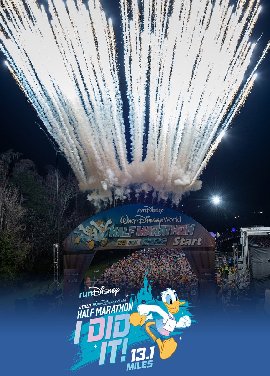 runDisney's tweet photo. Oh boy, oh boy, OH BOY, what a great race! Congratulations to runners of the 2022 @WaltDisneyWorld Half Marathon, celebrating 25 years - take a look at a few highlights from this morning: https://t.co/JOnLt2IeAg https://t.co/zfFtibWeQo