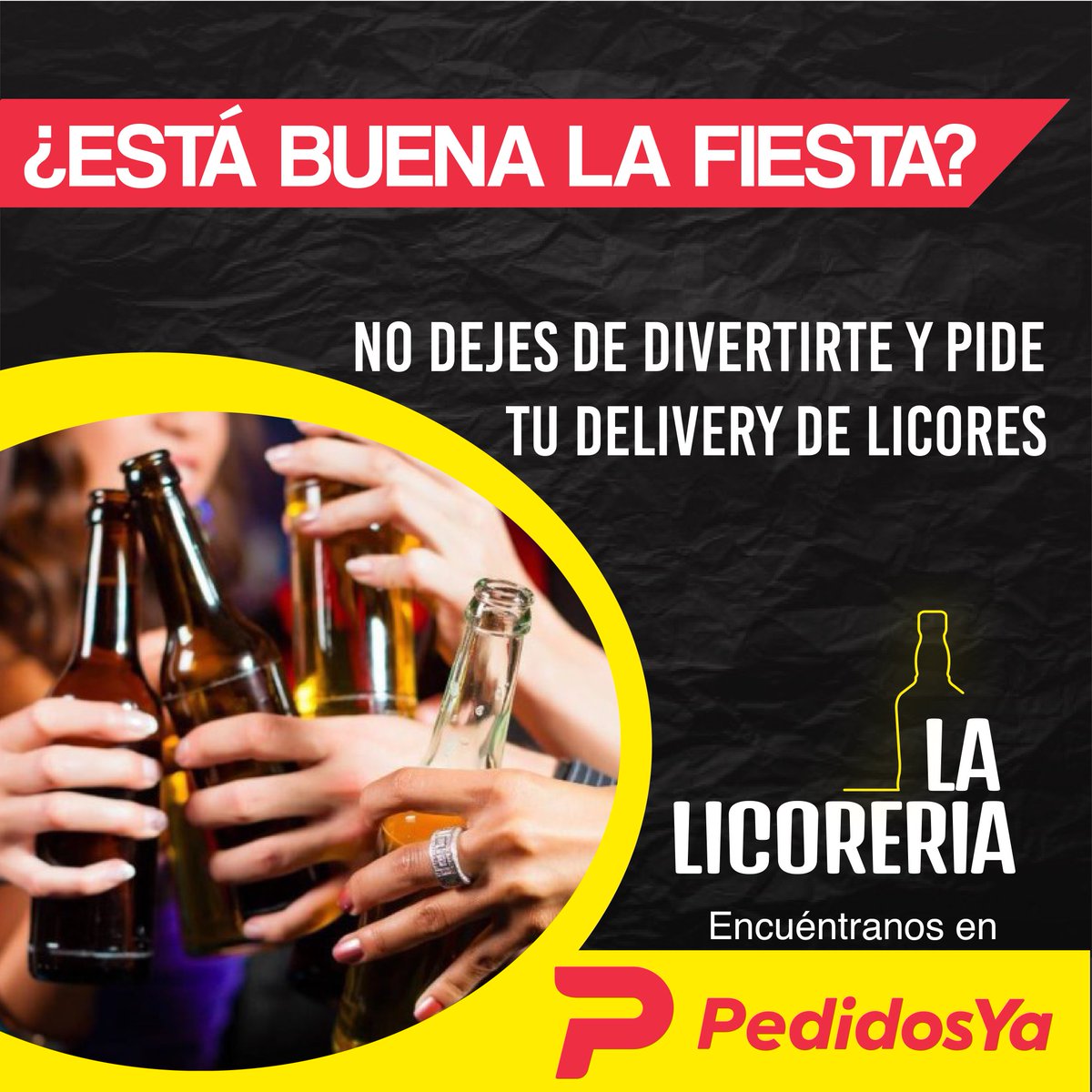Lalicoreria1's tweet photo. 🥃Si estás de rumba, no la dejes solo porque se te acabó el alcohol.

🥃 Encuéntranos de manera rápida en  PedidosYa.
.
.
.
.
.
.
.
#lalicorería #licoreria #licores #rumba #nosalgasdecasa #whisky #vodka https://t.co/gSKYsjDnsK