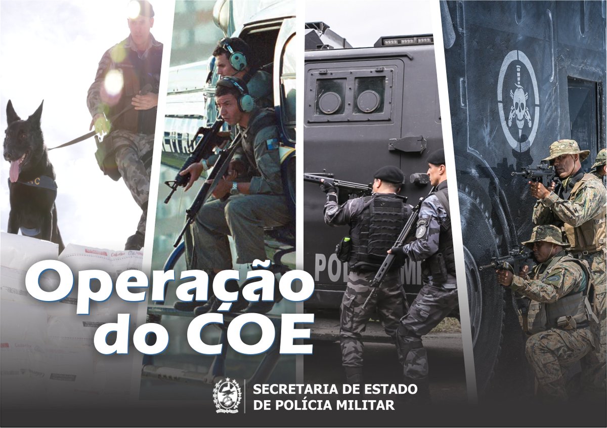 PMERJ's tweet image. Policiais do #BOPE estão em operação na Comunidade do Dezoito. Até o momento, não há informações sobre prisões ou apreensões.