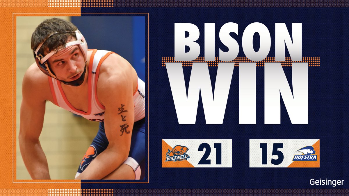 Bucknell_WRST's tweet photo. Make that ✌️ EIWA 𝗪𝘀 today! 

The Bison won 4⃣ of the first 5⃣ bouts to race away from the Pride, with Kolby DePron's 📌 highlighting that dual-deciding stretch.

#OurWay | #rayBucknell https://t.co/LV68fhNpxs