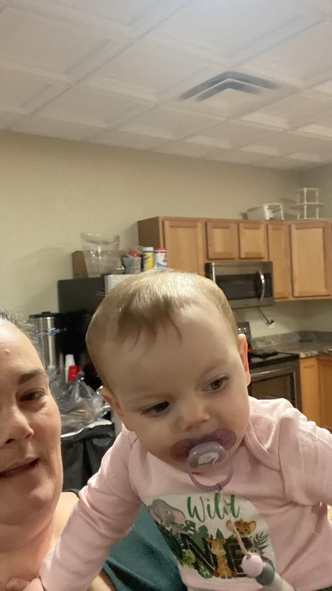 Mommafrog13's tweet photo. @SirgeCat My selfie with my grand baby https://t.co/vHoXDqTMxq