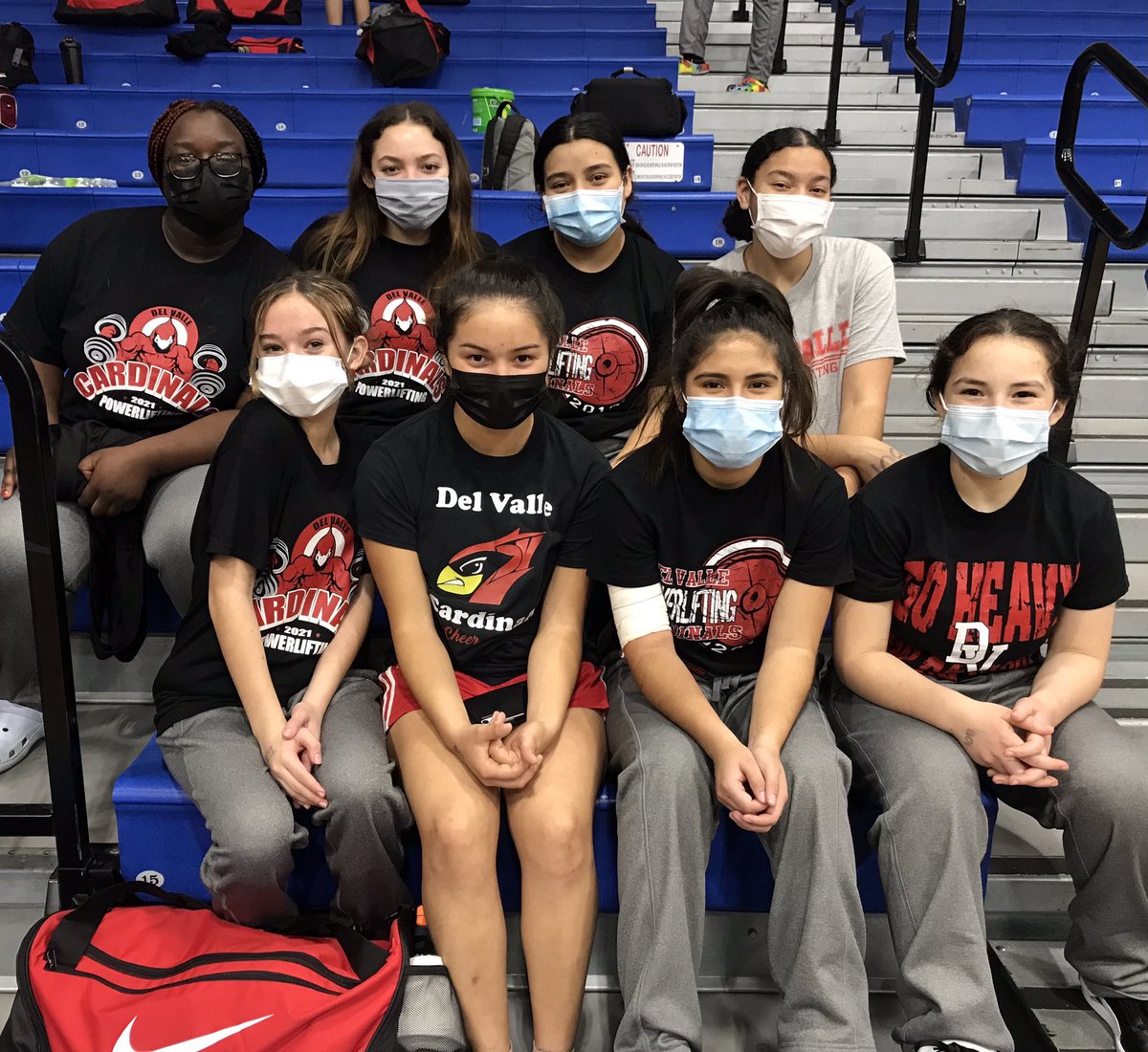 DvPowerlifting's tweet photo. These ladies Cardinals did an outstanding job today and will be something to keep an eye on this season! 2nd place team at the Lobo kickoff meet. @dvisd_athletics @DVCardsAD @DV_HS_Track @DVHS_DANCE @DelValleHScheer @DVHS_Volleyball @thswpa https://t.co/8y9MwJDiKN