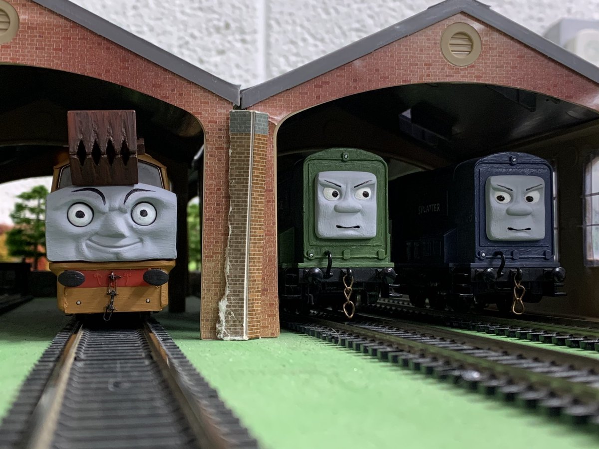 TheTTTEGuy's tweet photo. I love these guys. There seems to be a theme here, I wander what custom I’m working on next…
#TTTE #thomasandfriends #thomas #ho #OO #custom #diesel10 #splodge #tatmr https://t.co/LpAm0AywtC