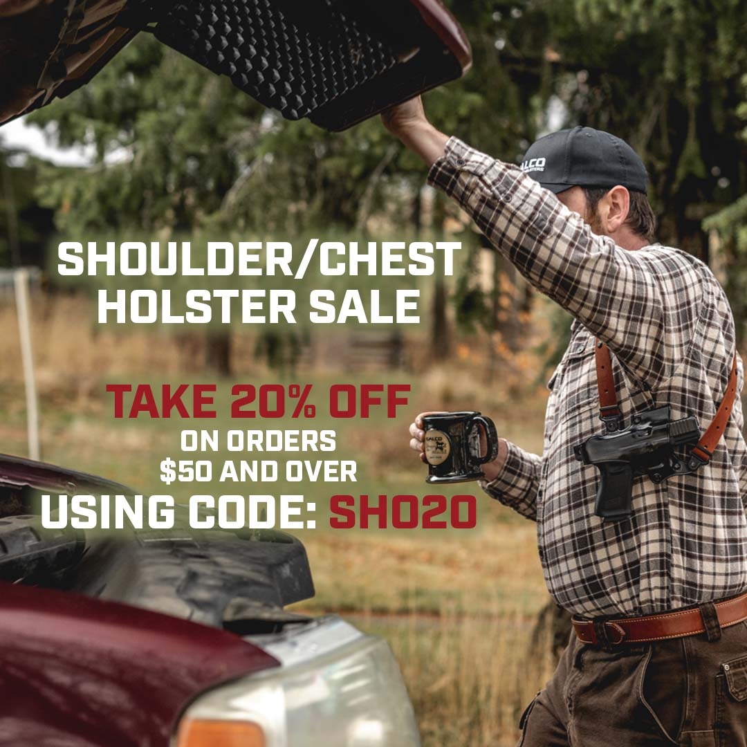 galcogunleather's tweet photo. Save 20% On Chest and Shoulder Holster Systems!

Order now: https://t.co/n4TX41snZL

#galco #shoulderholster #shouldercarry #miamiclassic #chestrig #chestholster #shoulderrig #galcoholsters https://t.co/hvDcVwthni