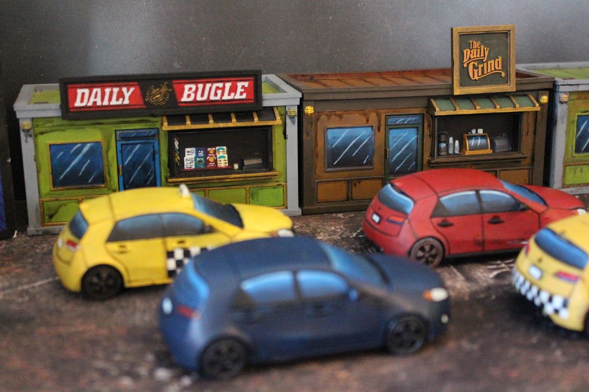 bluetable's tweet photo. Painted up some Marvel Crisis Protocol terrain. https://t.co/gLH7e93163