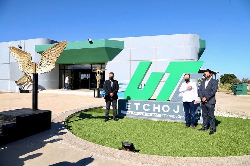 AlfonsoDurazo's tweet photo. Como parte de la gira por Navojoa y Etchojoa, inauguramos las obras del edificio administrativo, comedor estudiantil y equipamiento especializado de la Universidad Tecnológica de Etchojoa, con una inversión de 26 millones 300 mil pesos.
1/2 https://t.co/hiv6xmvnQs