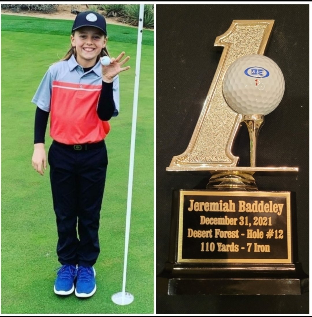 69jarhead's tweet photo. @GolfDigest My Son-In-Law Won't Brag, But I Will. My 9 Year Old Grandson Jeremiah, Playing With His Dad @AaronBadds Gets His 1st 'Hole In One'.
This Kid LOVES The Game. #GoBadds https://t.co/fKZg5rwTs7