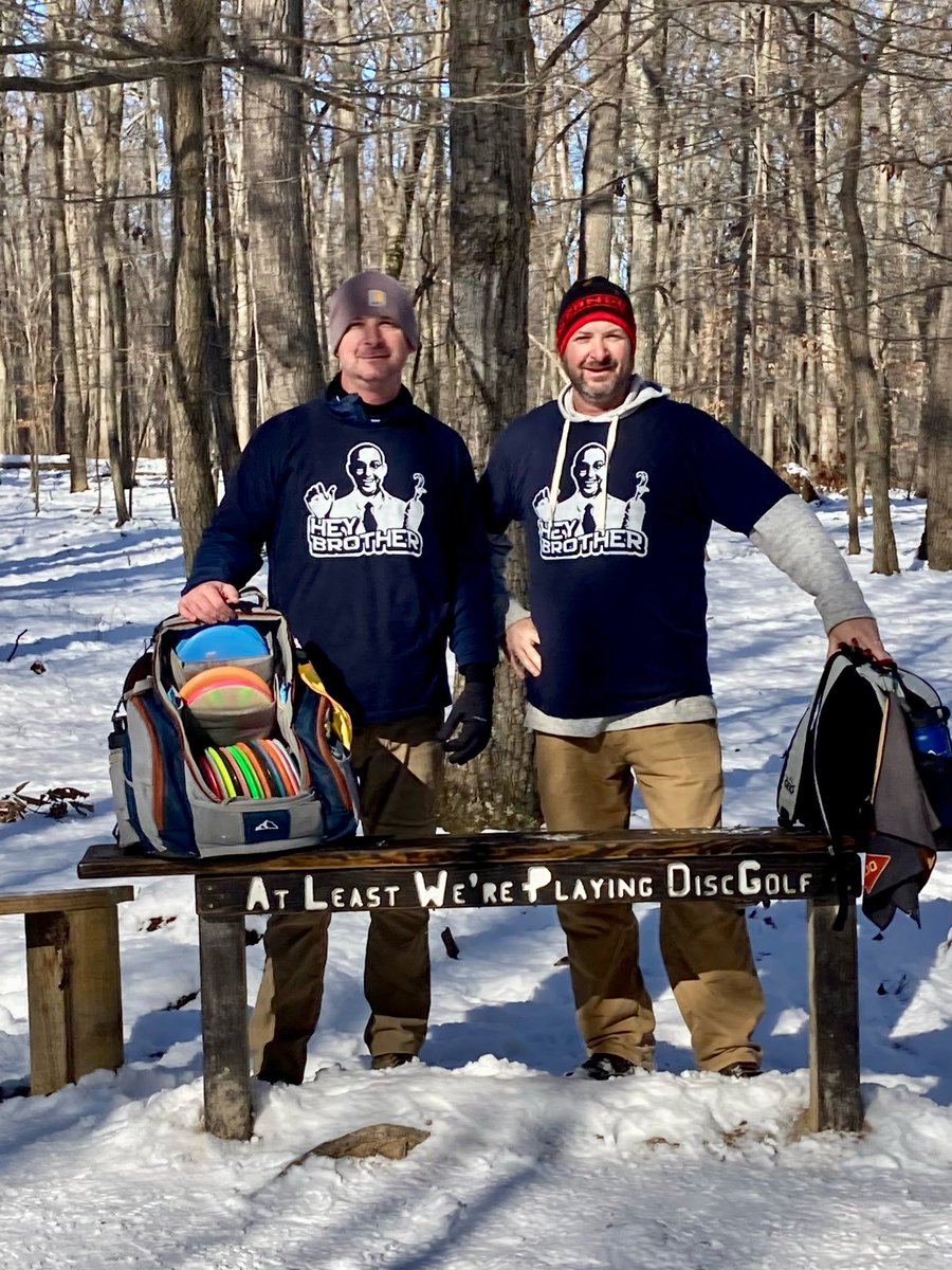 BPHeavenBound's tweet photo. ICYMI the HEY BROTHER disc golf team rocked it today in Leesburg VA. @MrTonyHale @MarkItZero_22 https://t.co/y1L8aqDsV2