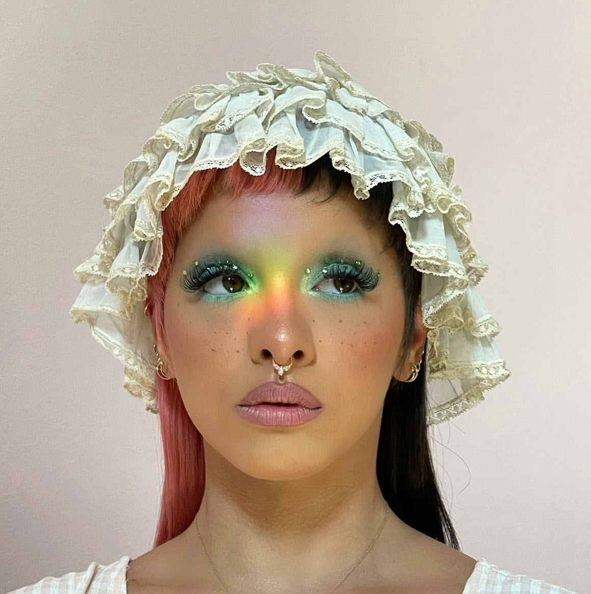 New photo of Melanie from 'mugopus' on Instagram 💖 

'Lets Catch Rainbows 🌈 @/littlebodybigheart 💄 @/mugopus using @/macpro @/narsissist @/onesize @/jeffreestarcosmetics @/artistcouture @/freck' #MelanieMartinez