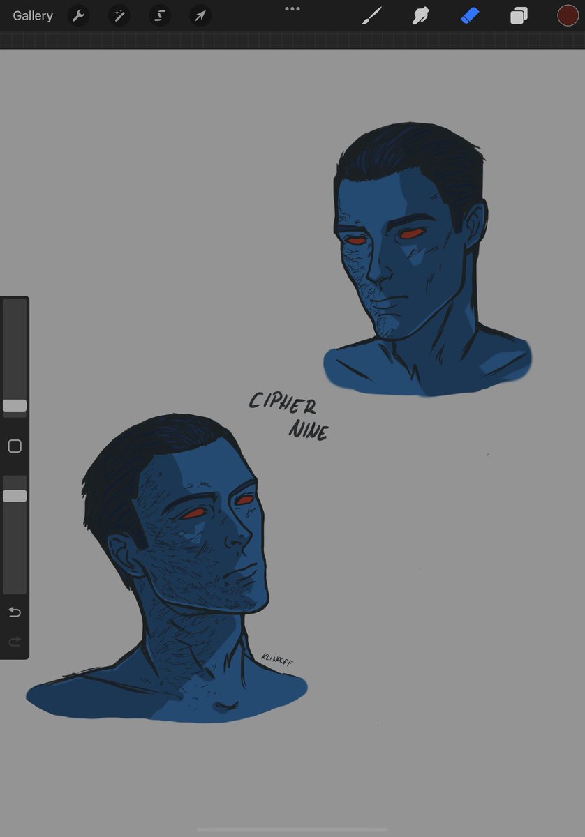 DrawdrawL's tweet photo. Some practice I guess. I will try to draw in this art style more. 😌 (oc:Áldor) #chiss #chissoc #SWTOR https://t.co/Q5JkiyLN1c
