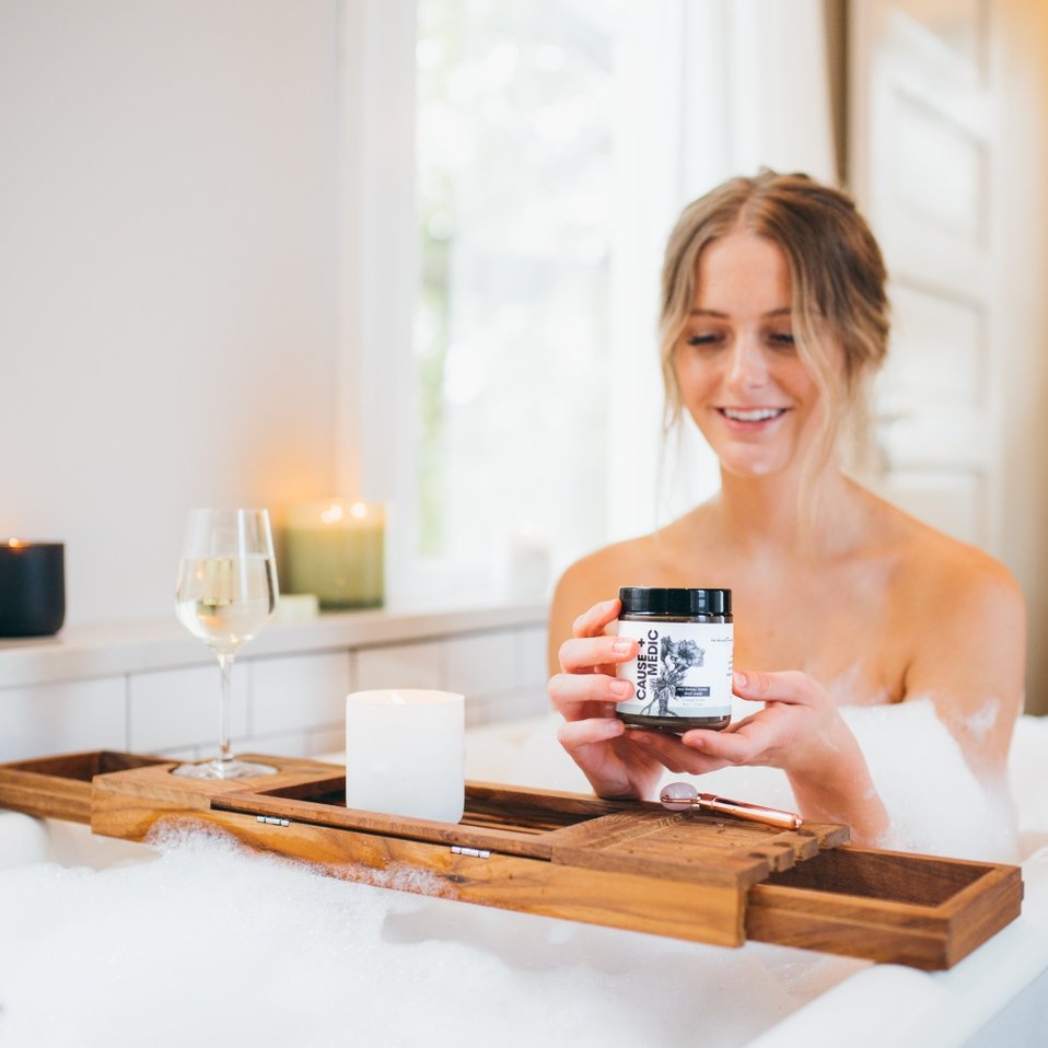cause_medic's tweet photo. Happy National Bubble Bath Day! Not that we need an excuse to slip into a warm soak. Here's a pro-tip for you! Take your bubble bath next-level and incorporate our CBD mud mask. This is our absolute favorite way to self-care multitask. What's yours? #cbdselfcare #cbdmudmask https://t.co/CeHGGDlRx4