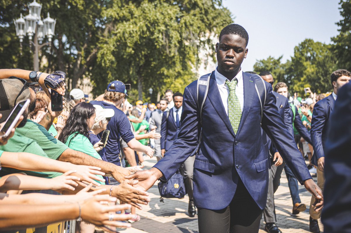 gvohakim's tweet photo. Year 1 Done, Thank You @NDFootball https://t.co/cOq2LoSHNg